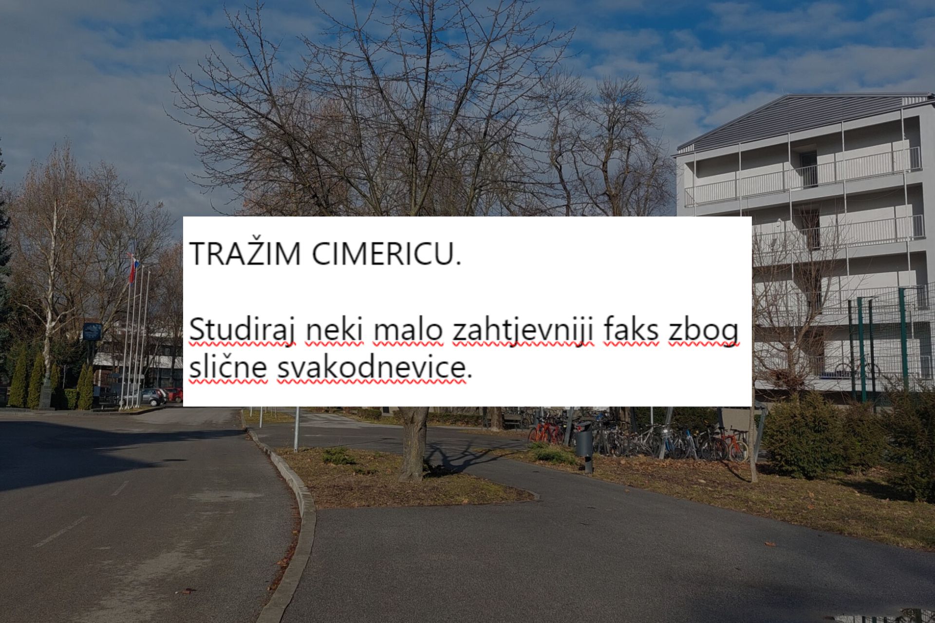 studentski oglas za cimera